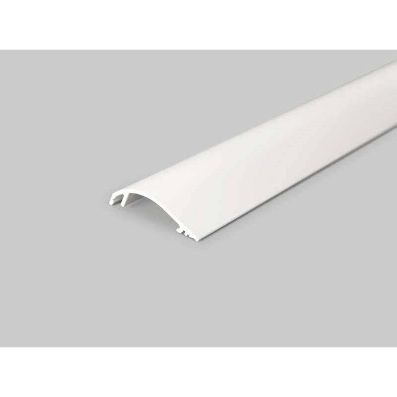 2 meter led profil voute 10mm frontblende weiss lackiert serie m