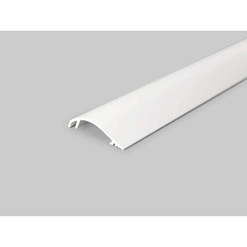 4 meter led profil voute 10mm frontblende weiss lackiert serie m