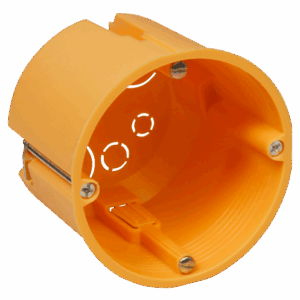 Hohlwanddose 68x62mm Kunststoff Orange