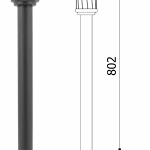 Standleuchte Kerta IP44 80cm E27 230Volt