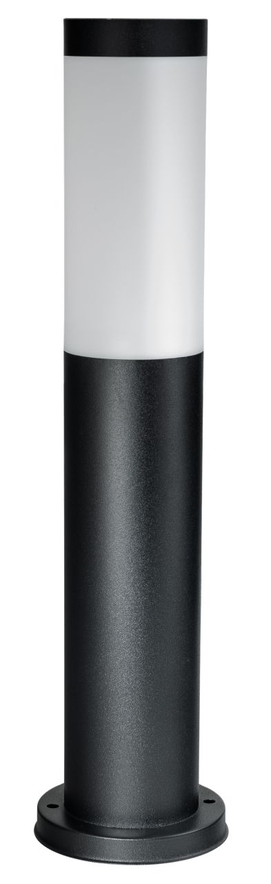 45cm Edelstahl Sockel-Leuchte schwarz matt 1 45cm Edelstahl Sockel-Leuchte schwarz matt