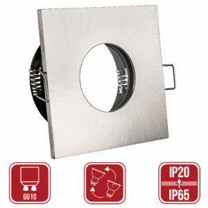 LED Einbauleuchte Lilly IP65 Edelstahl GU10 230Volt