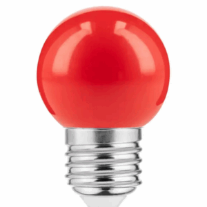 E27 LED Leuchtmittel ROT 1Watt 50Lumen 45mm Durchmesser