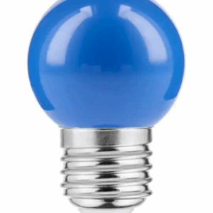 E27 LED Leuchtmittel BLAU 1Watt 50Lumen 45mm Durchmesser