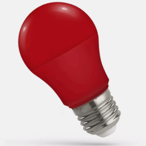 E27 LED Leuchtmittel ROT 4,9Watt