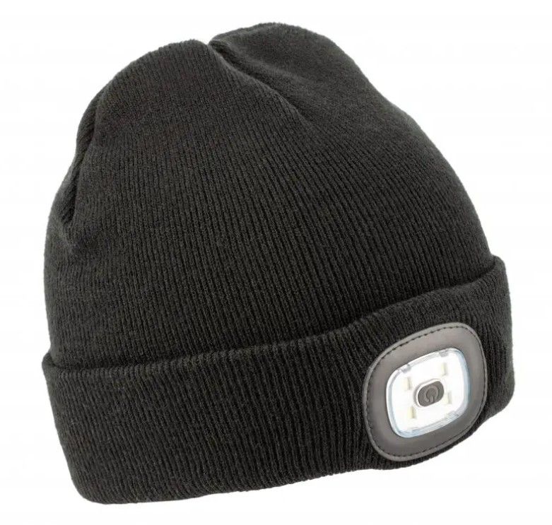 OTTO Wintermütze mit LED-Licht – Schwarz, Uni 1 OTTO Wintermütze mit LED-Licht – Schwarz, Uni