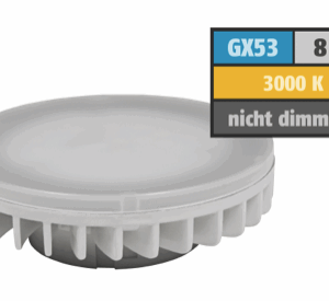 LED-Strahler 8Watt warmweiß GX53 LS-853