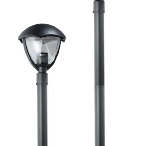 65-100cm Sockelleuchte GRANDE schwarz matt