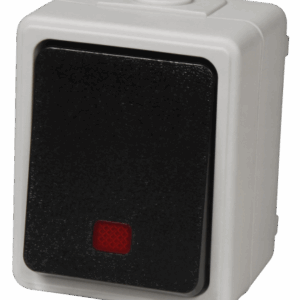 Kontroll-Schalter Feuchtraum IP44 Grau "Taff"