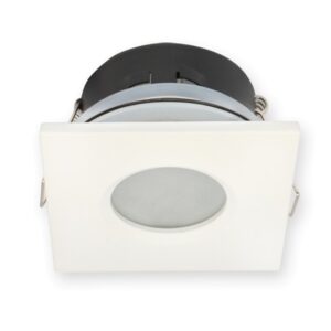 *RESTPOSTEN* IP44 Feuchtraum Einbaustrahler weiß matt - eckig