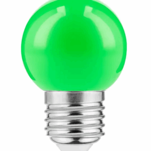 E27 LED Leuchtmittel GRÜN 1Watt 50Lumen 45mm Durchmesser