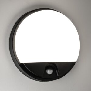 Wand- Deckenleuchte mit Bewegungsmelder 15Watt schwarz