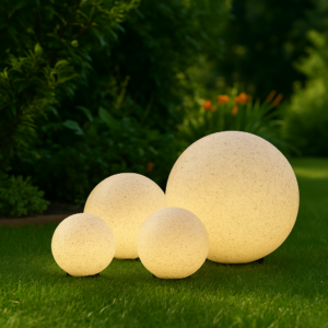 Kugelleuchte Stein Granit-Optik E27 230Volt