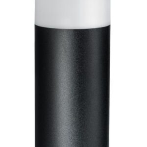 45cm Edelstahl Sockel-Leuchte schwarz matt