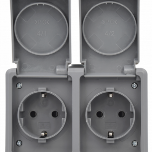 Doppel-Steckdose Feuchtraum IP44 "Secure"
