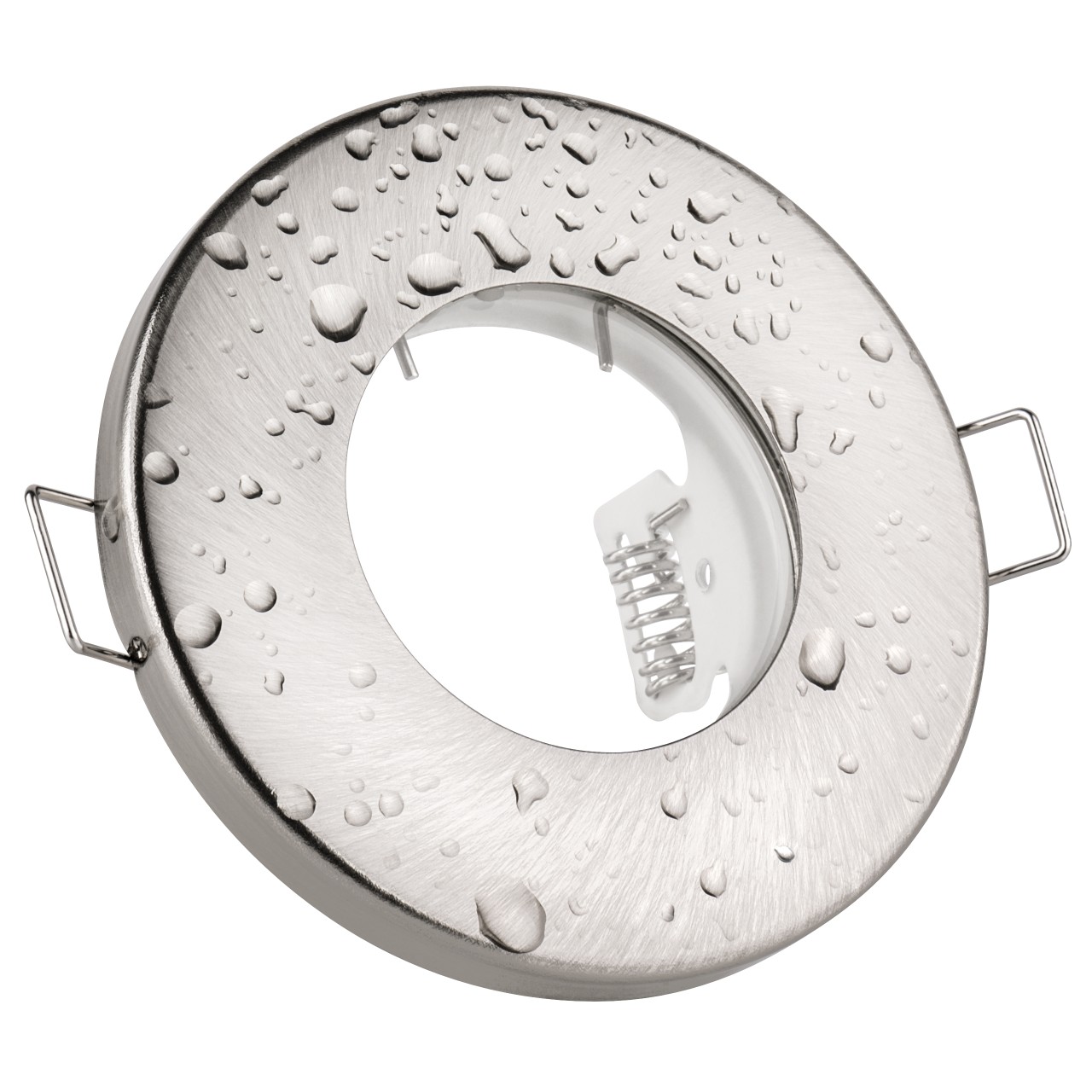 IP65 Bad Einbaustrahler Aqua - Optik: Edelstahl gebürstet 1 IP65 Bad Einbaustrahler Aqua - Optik: Edelstahl gebürstet