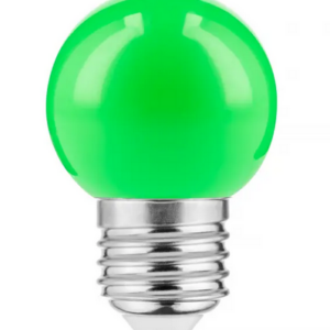 E27 LED Leuchtmittel GRÜN 1Watt 50Lumen 45mm Durchmesser