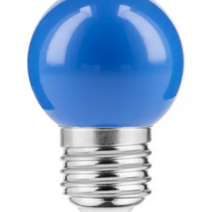 E27 LED Leuchtmittel BLAU 1Watt 50Lumen 45mm Durchmesser