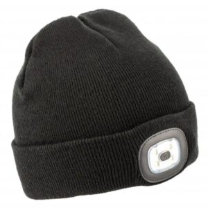 OTTO Wintermütze mit LED-Licht – Schwarz, Uni