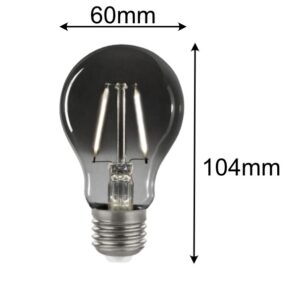 E27 Retro LED Rauchglas A60