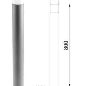 Standleuchte Corta 80cm IP44 E27