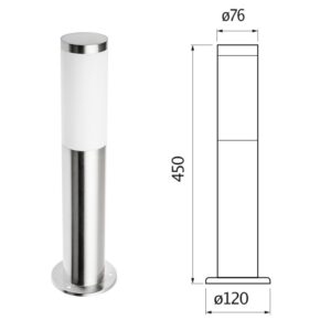 Standleuchte Milano E27 230V Außenleuchte 45cm