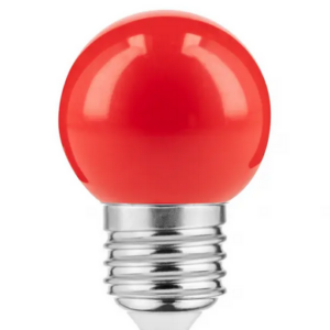 E27 LED Leuchtmittel ROT 1Watt 50Lumen 45mm Durchmesser
