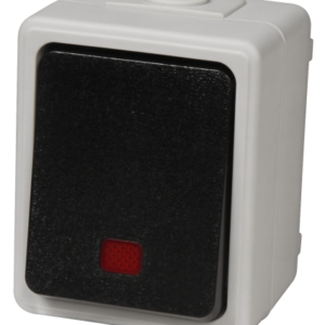 Kontroll-Schalter Feuchtraum IP44 Grau "Taff"