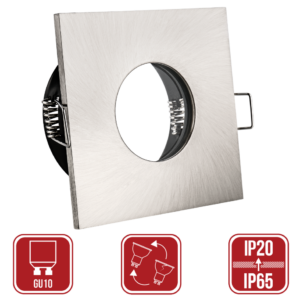 LED Einbauleuchte Lilly IP65 Edelstahl GU10 230Volt