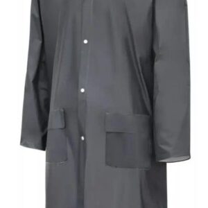 AUSSER PVC Regenmantel dunkelgrau Größe: M (50)