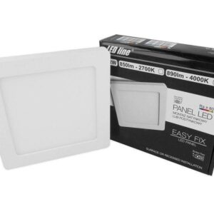 Flacher Einbau- Aufbaustrahler Karl eckig 230Volt