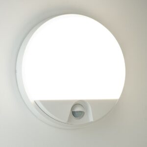 Wand- Deckenleuchte mit Bewegungsmelder 15Watt weiss