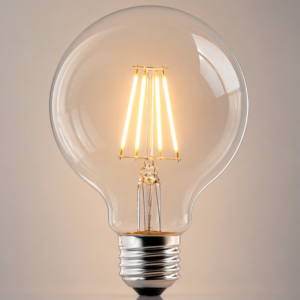 LED Filament Lampe G95 – E27, 4W, warmweiß (Restposten)