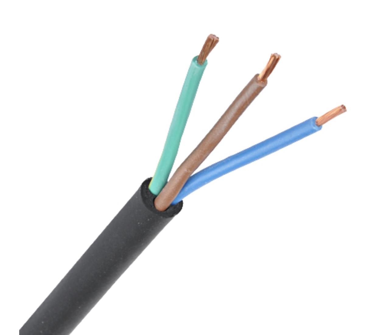 Gummischlauchleitung Erdkabel H07RN-F 3x1,0 mm² 1 Gummischlauchleitung Erdkabel H07RN-F 3x1,0 mm²