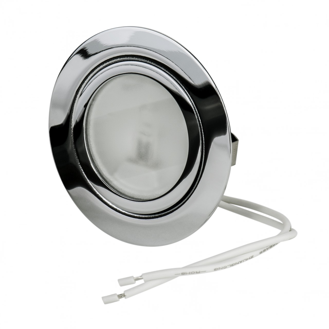Möbeleinbauleuchte 12Volt Chrom glänzend LED- & Halogen Möbel Einbauleuchte 1 Möbeleinbauleuchte 12Volt Chrom glänzend LED- & Halogen Möbel Einbauleuchte