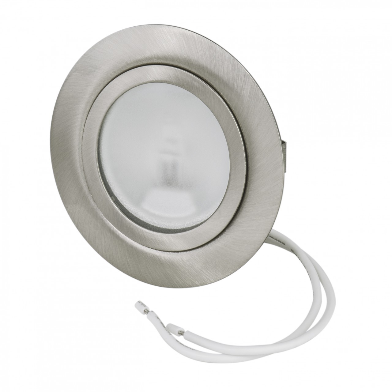 Möbel Einbauleuchte Edelstahl gebürstet LED - und Halogen 12Volt G4 1 Möbel Einbauleuchte Edelstahl gebürstet LED - und Halogen 12Volt G4