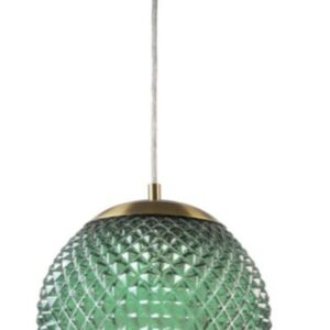 MUNO 2 Deckenleuchte Ø25 cm – E27, IP20, Grün (Glamour-Design)