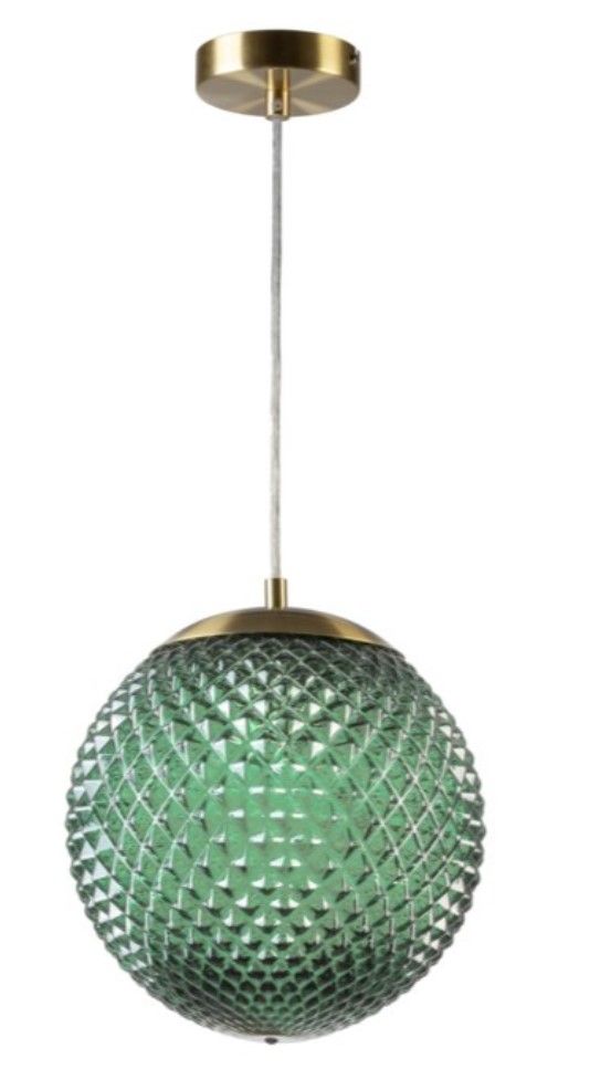 MUNO 2 Deckenleuchte Ø25 cm – E27, IP20, Grün (Glamour-Design) 1 MUNO 2 Deckenleuchte Ø25 cm – E27, IP20, Grün (Glamour-Design)