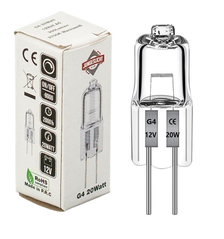 g4 20w halogenleuchtmittel jungeslicht halogen stiftsockellampe