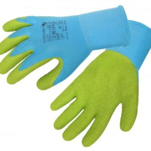 ULLER latexbeschichtete Handschuhe – Blau/Grün, Größe 9