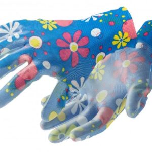 SELZ PU-beschichtete Gartenhandschuhe – Blau, Größe 9