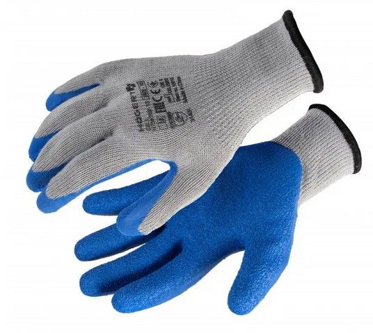 DILL latexbeschichtete Schutzhandschuhe grau 1 DILL latexbeschichtete Schutzhandschuhe grau