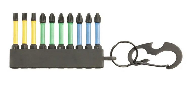 10-teiliger Schrauberbit-Mix 50 mm, magnetisch, 1/4″ Halterung 1 10-teiliger Schrauberbit-Mix 50 mm, magnetisch, 1/4″ Halterung