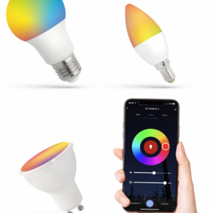 RGB LED Leuchtmittel Smart WiFi Alexa Googlehome Apple Android E14 / E27 / GU10